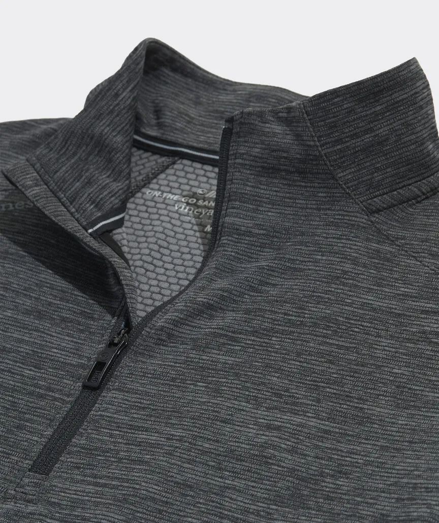 Sankaty Quarter-Zip in Jet Black by Vineyard Vines