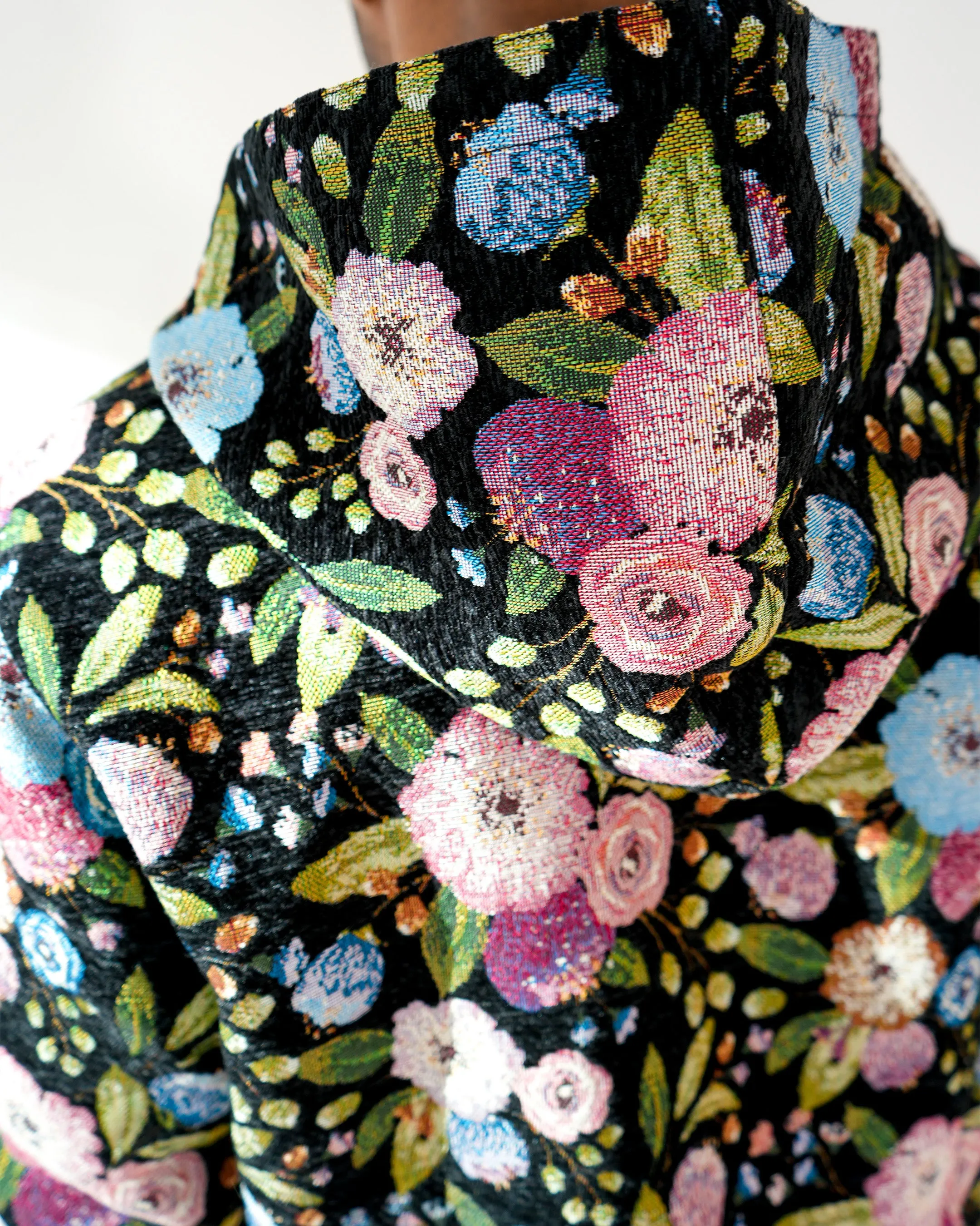 Smuggler’s Stealth Midnight Brocade Reversible Hoodie Jacket