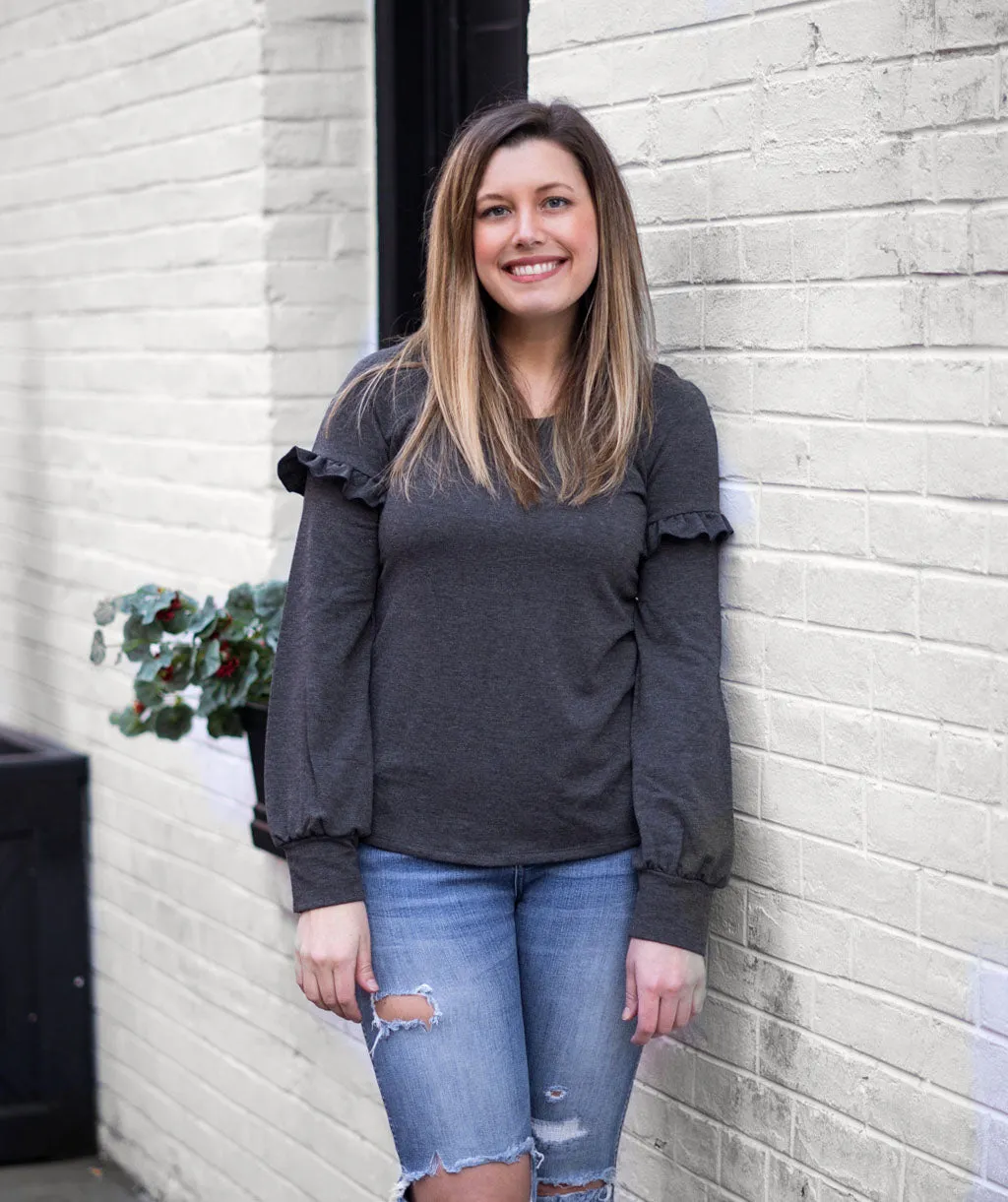 SUBURB sweatshirt in Charcoal