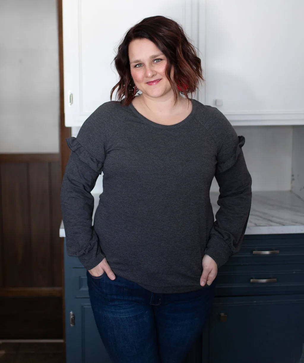 SUBURB sweatshirt in Charcoal