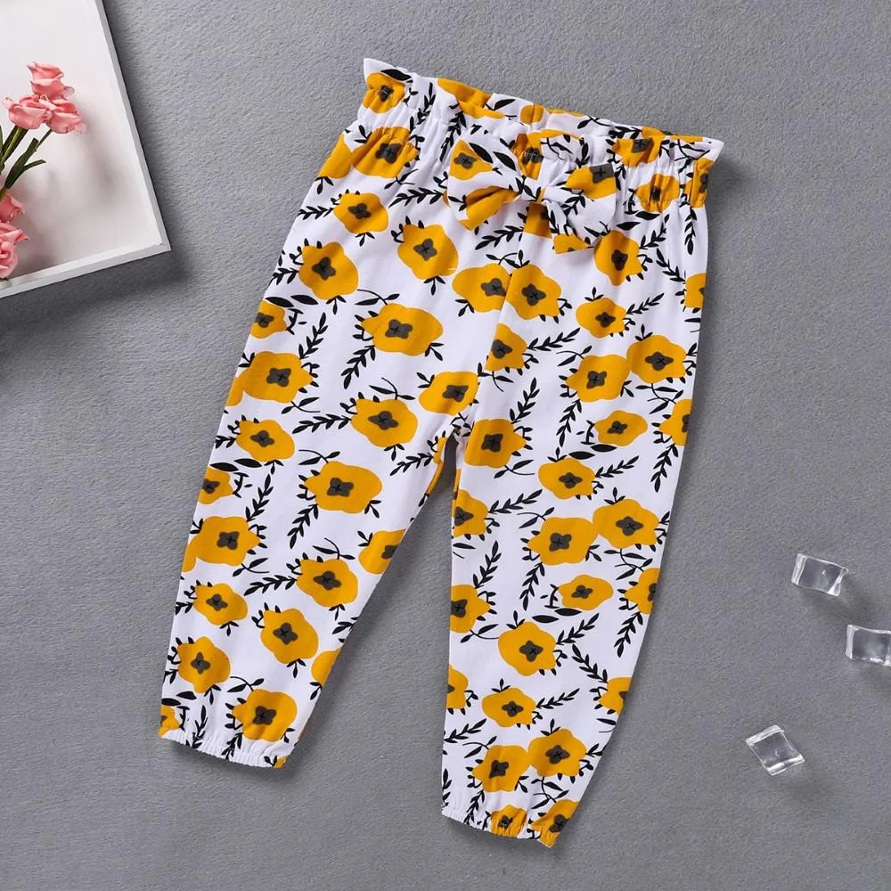 Toddler Girls Letter Printed Top & Pants Baby Girl Wholesale