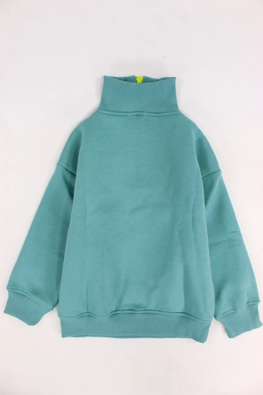 Unisex Mint Long-Sleeved Sweatshirt