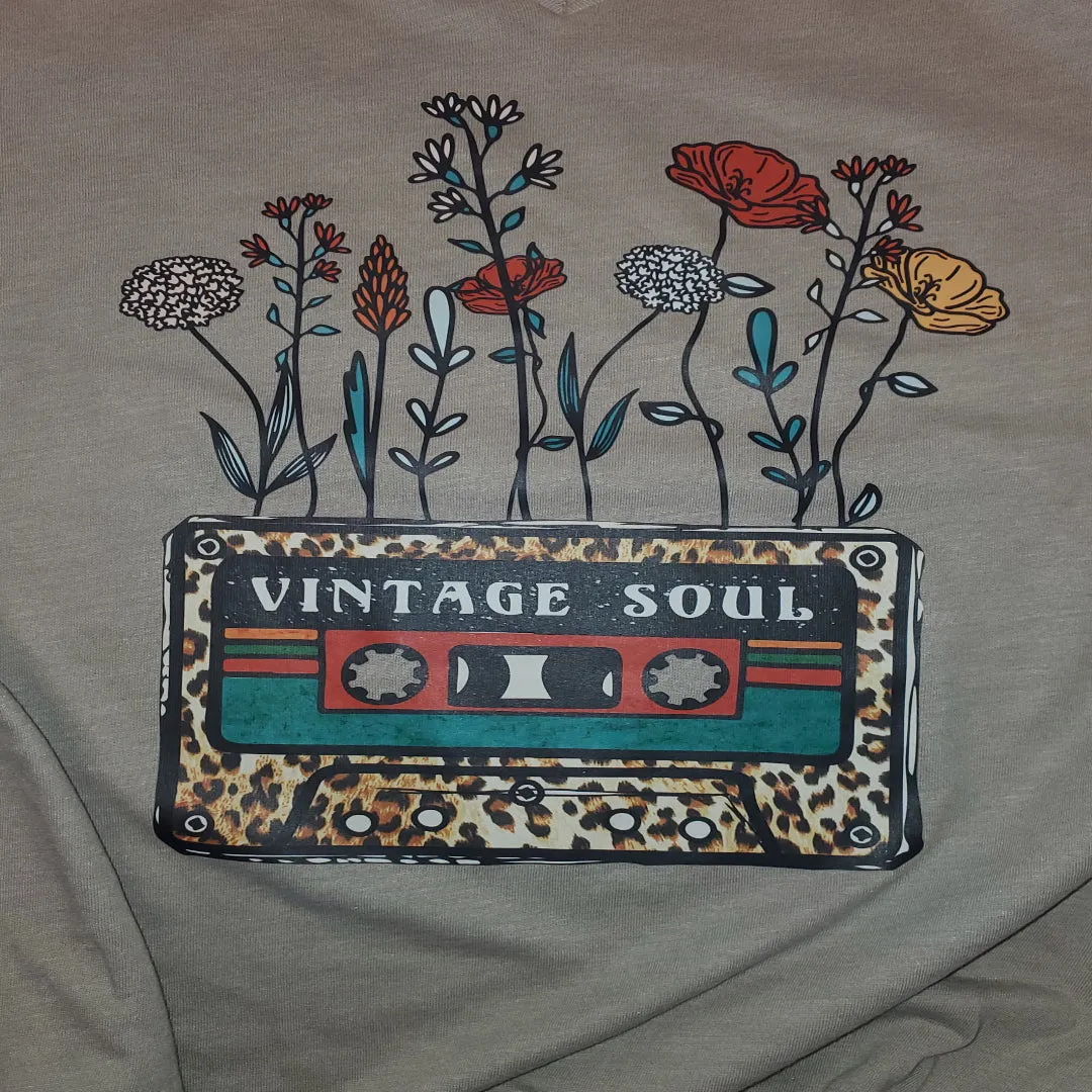 Vintage Soul Custom Shirt, Soft Tee for Adults