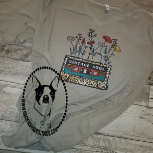 Vintage Soul Custom Shirt, Soft Tee for Adults