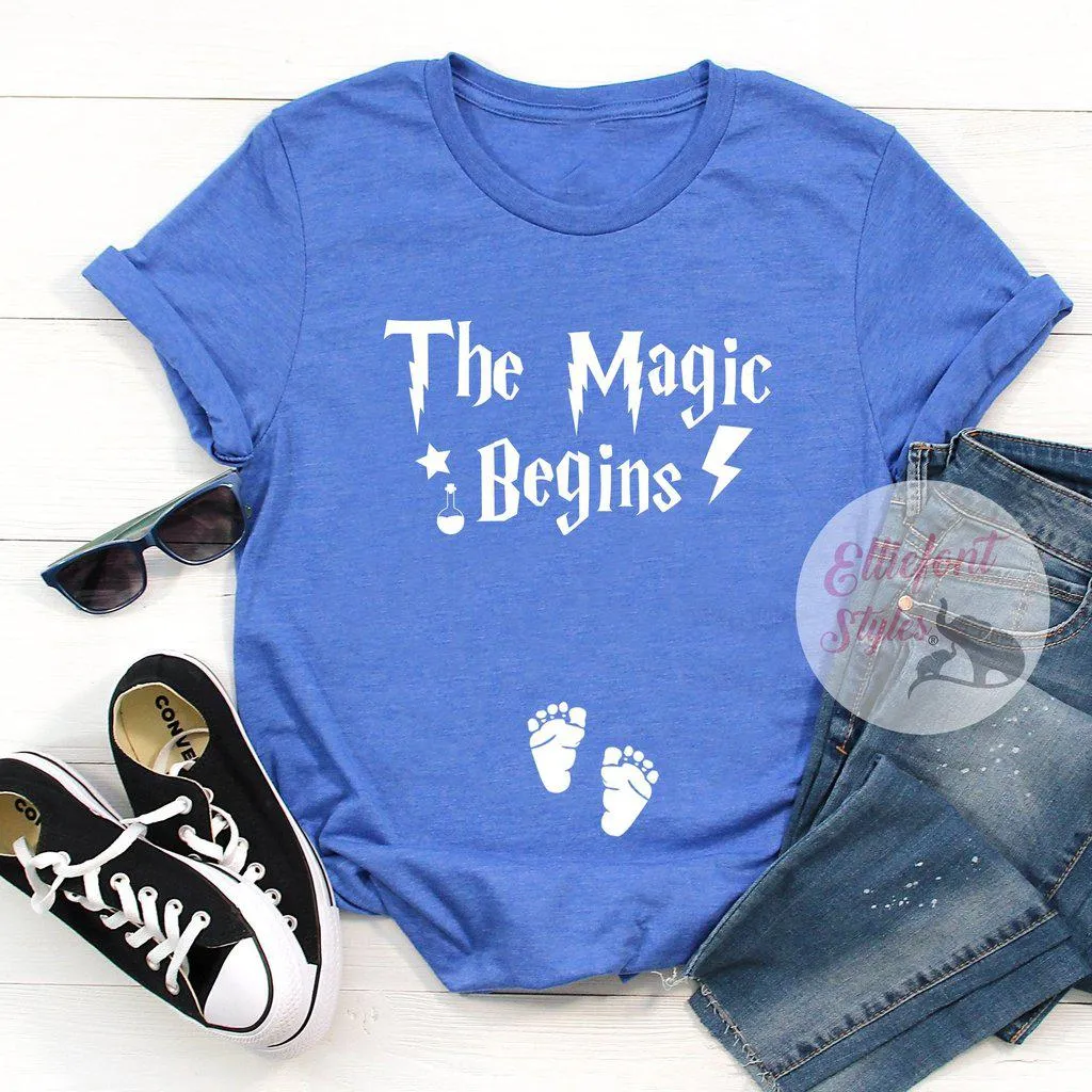 Wizard School Pregnancy Announcement Shirt