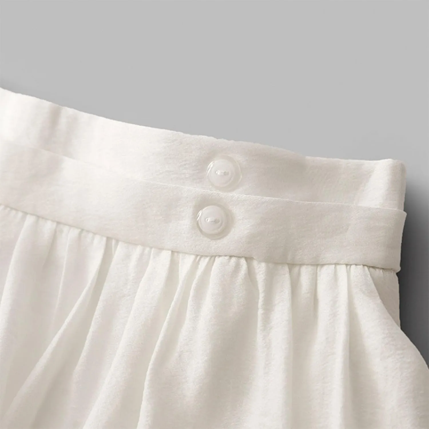 Womens Cotton Linen Skirts Summer Casual Elegant Double Layer Elastic High Waist Flowy Swing A Line Long Maxi Skirt