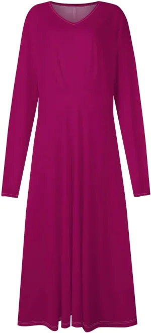 Womens Fall/Winter Dresses Long Sleeve V Neck Dresses Elegant Dresses Trendy Printed Dresses Dresses for Women