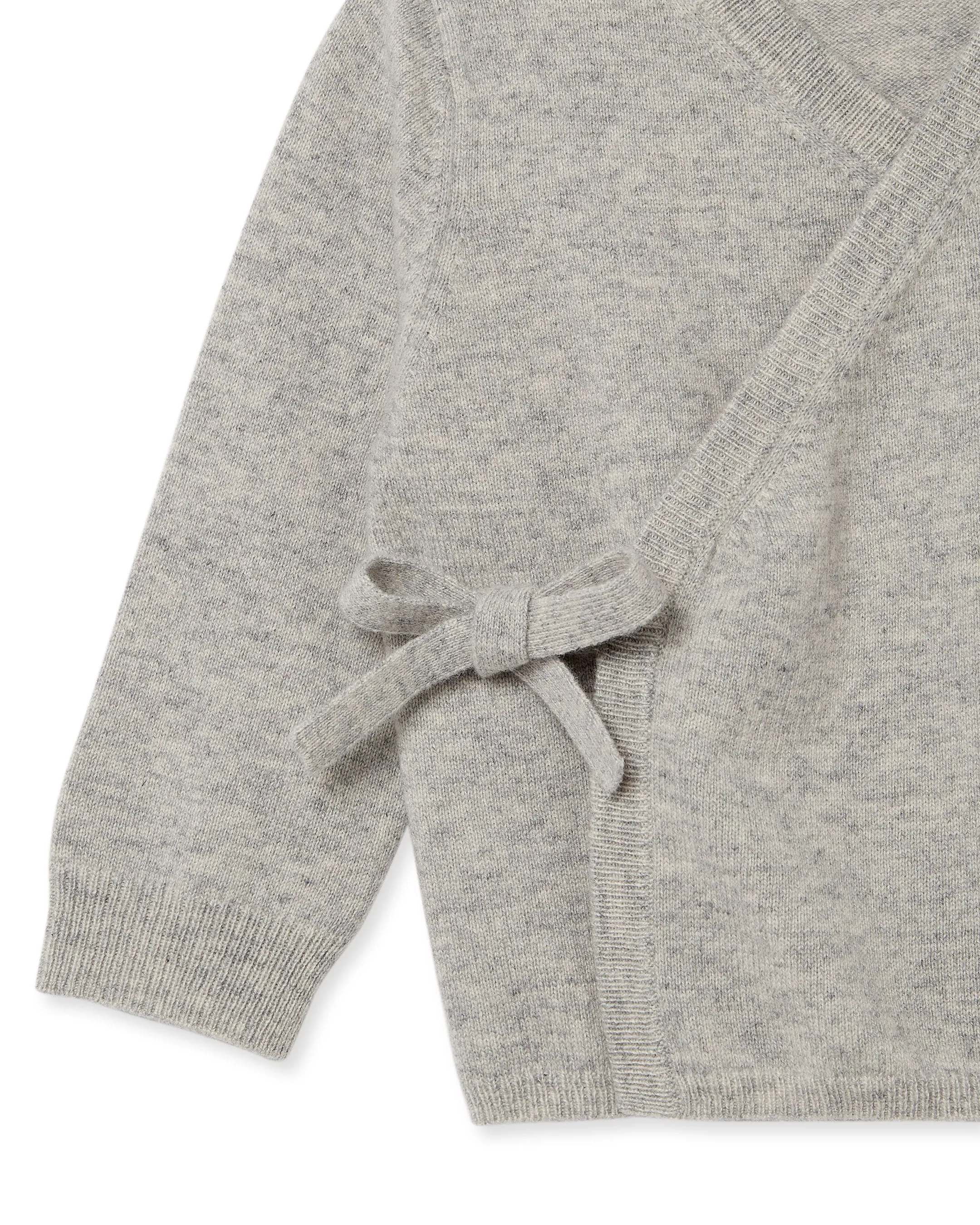 Wrap Cashmere Cardigan Fumo Grey