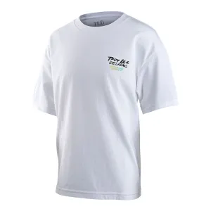 Youth Short Sleeve Tee Feathers White